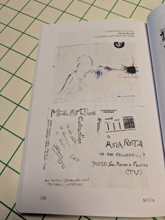 cartolina imerio a mail art asia rota